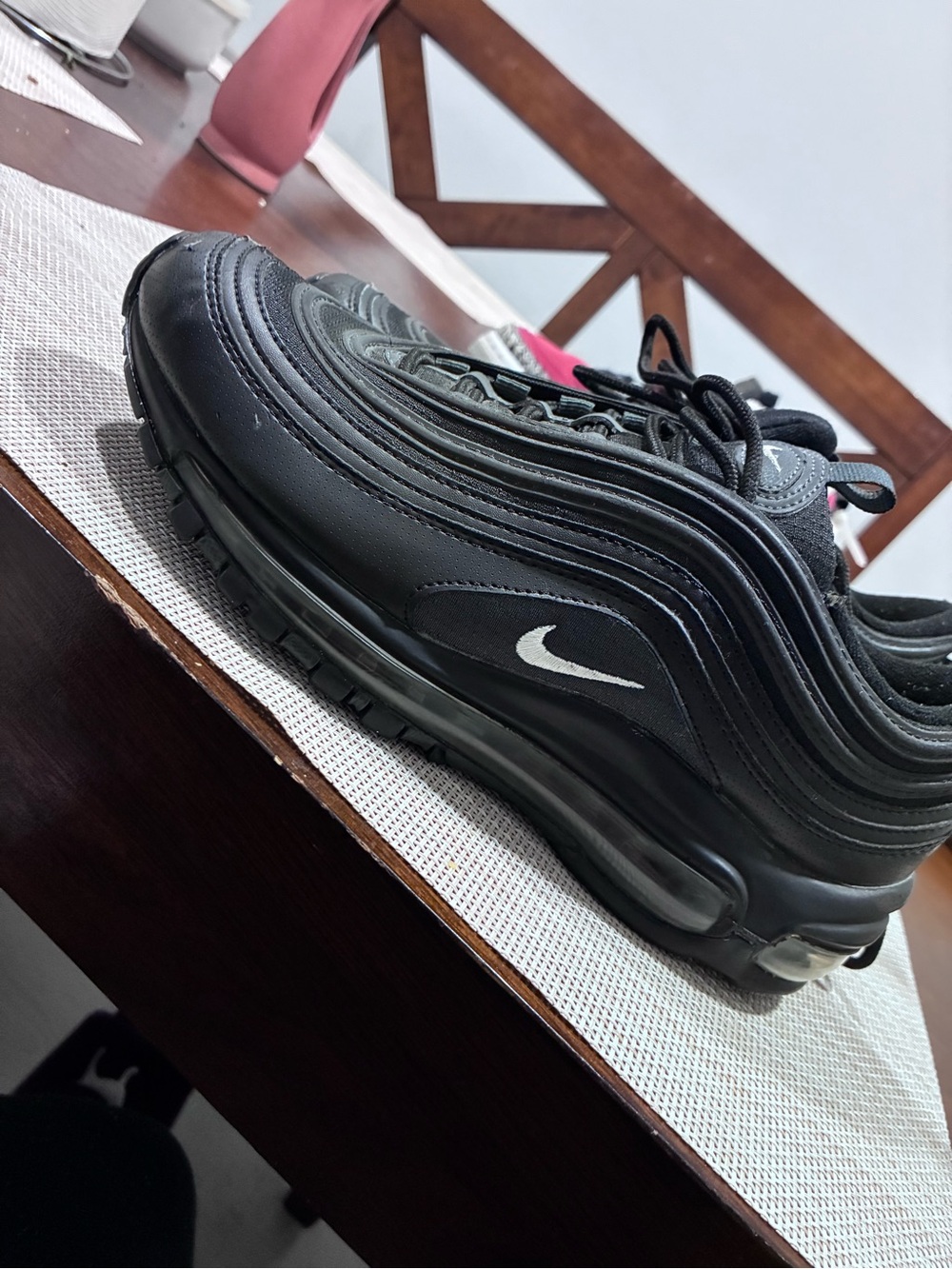 Nike Men's Black & White Air Max 97 Sneakers